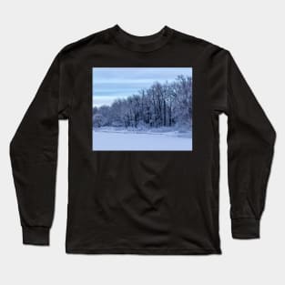 Fresh snow in the early morning Long Sleeve T-Shirt